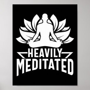 Tief meditierte Yoga-Meditation Lotus Namaste Bu Poster