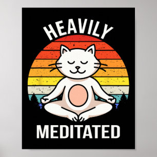 Tief meditierte Yoga-Meditation spirituell Buddhi Poster
