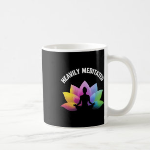 Tief meditiertes Yoga-Lotus-Entspannungslanze Zen- Kaffeetasse
