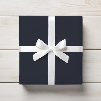Tief Mitternacht Kohle Navy Blue Solid Geschenkpapier