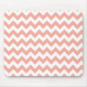 Tief Pfirsich Chevron; Zickzack Mousepad