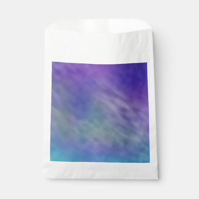 Tief-Regenbogenfarbener Himmel Hintergrund Geschenktütchen (Vorderseite)