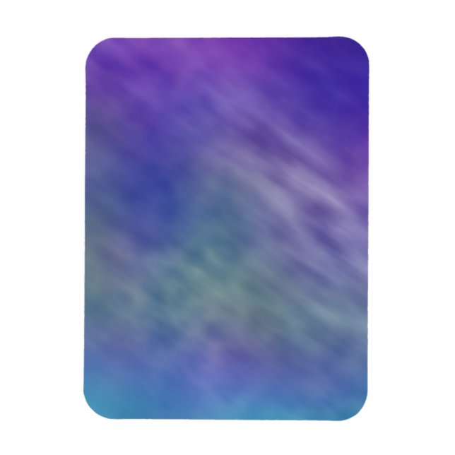 Tief-Regenbogenfarbener Himmel Hintergrund Magnet (Vertikal)