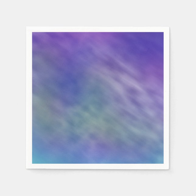 Tief-Regenbogenfarbener Himmel Hintergrund Serviette (Vorderseite)