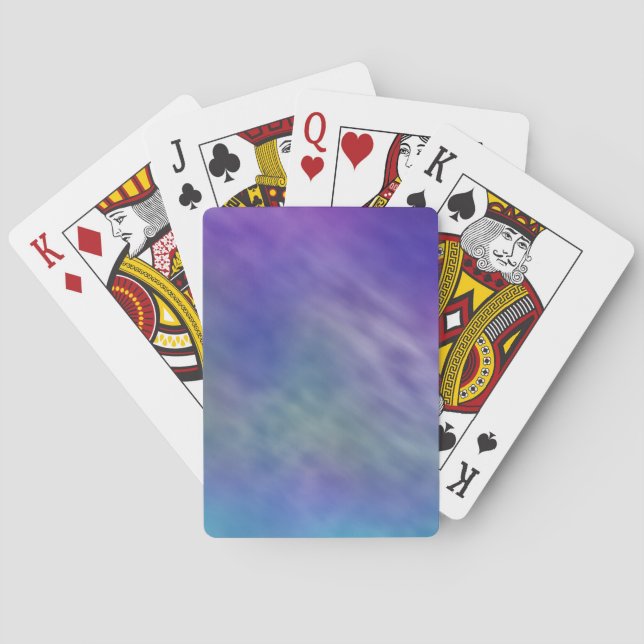 Tief-Regenbogenfarbener Himmel Hintergrund Spielkarten (Rückseite)