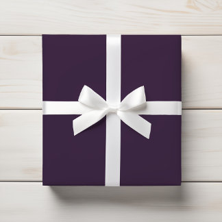 Tief reiches Plum Lila Solid Color Geschenkpapier
