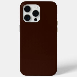 Tief-Rich-Braun-Farbdekor Anpassbar iPhone 15 Pro Max Hülle