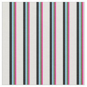 Tief rosa, grün, Sky blau, schwarz & leicht Cyan Stoff