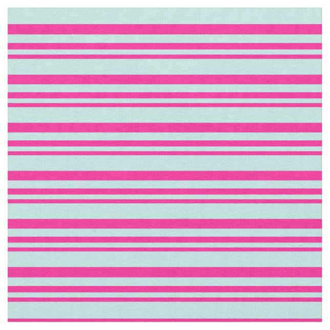 Tief rosa und türkisfarbenes Muster Stoff (Nahaufnahme)
