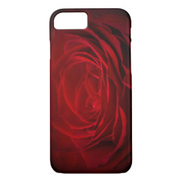 Tief rote Rose auf schwarz Case-Mate iPhone Hülle