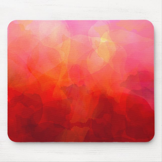 Tief rotes orangefarbenes Gelbfarben Hintergrund Mousepad (Vorne)