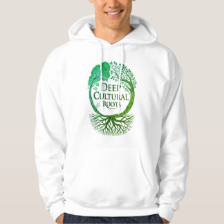 Tief verwurzelte Kultur – Minimalschwarz-Gold-Hood Hoodie