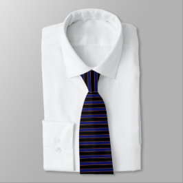 Tief vintage gestreifte blaue Muster Krawatte