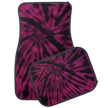 Tiefärben Lila Pink Schwarz Hippie Retro-Muster 