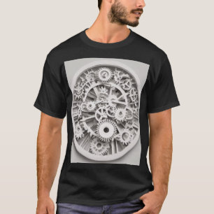 Tiefbau Zahnräder Mechaniker Bauingenieur T-Shirt