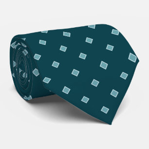 Tiefblaue Diamant-Polka-Punkt-Muster  Krawatte