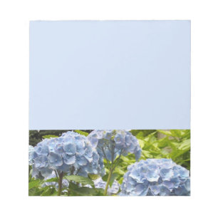 Tiefblaue Hortensien Notizblock
