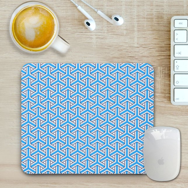 Tiefblaue japanische Muster-Mauspad Mousepad (Von Creator hochgeladen)