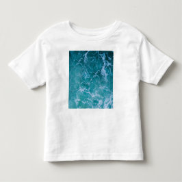 Tiefblaue Ozeanwellen Kleinkind T-shirt