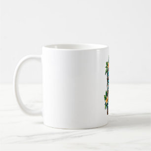 Tiefblaue Tiki-Kaffeetasse Deep Teal Reef Kaffeetasse