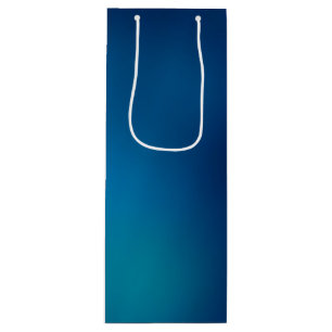 Tiefblauer Unterwasser-Glanz Geschenktüte Für Weinflaschen