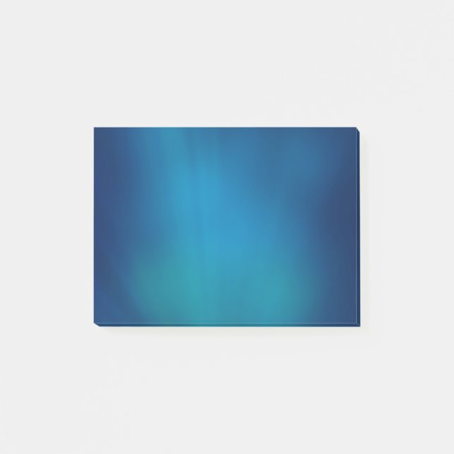 Tiefblaues Unterwasser-Glow Post-it Klebezettel (Vorderseite)