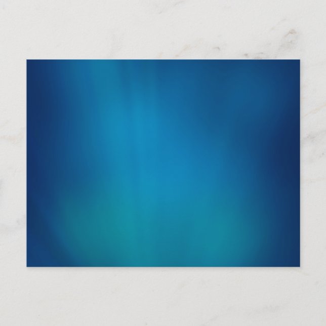 Tiefblaues Unterwasser-Glow Postkarte (Vorderseite)
