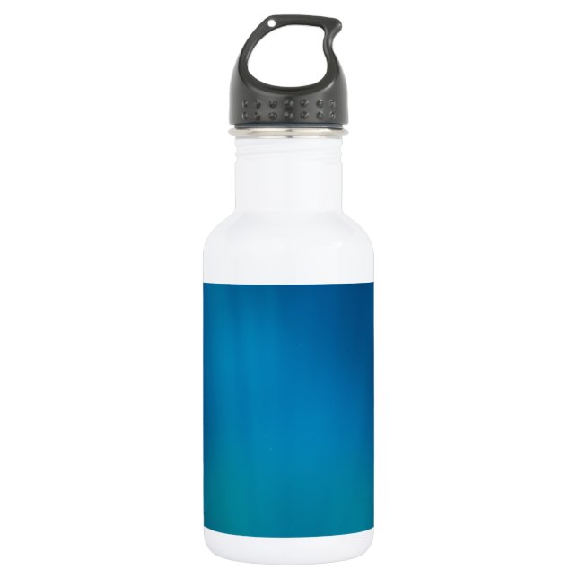 Tiefblaues Unterwasser-Glow Trinkflasche (Vorderseite)