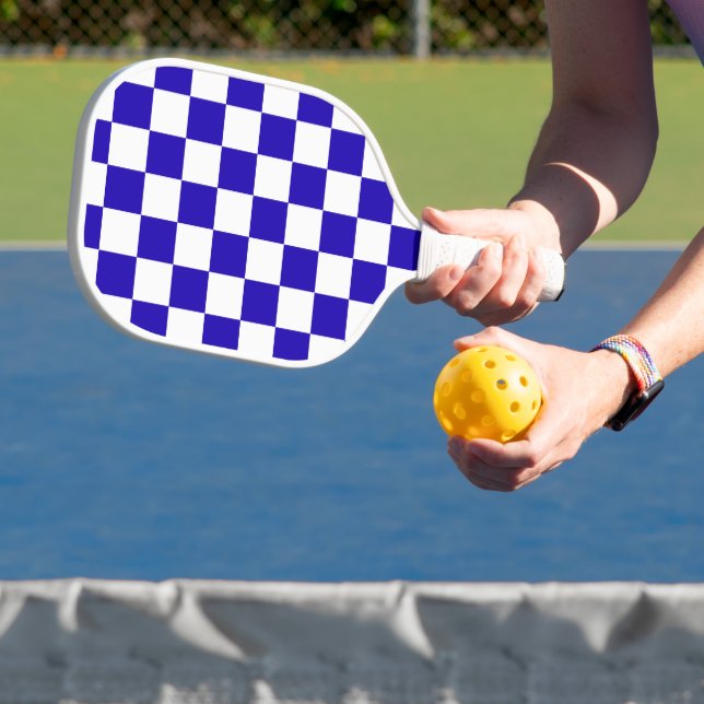 Tiefblaukariert  pickleball schläger (InSitu)