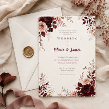Tiefburgunder Romantische Hochzeit im Herbst