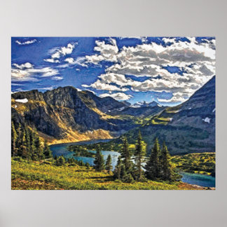 Tiefe 84 Sketch cmyk Poster