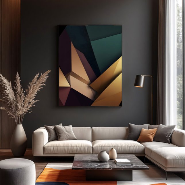 Tiefe abstrakte Geometrie Leinwanddruck (Von Creator hochgeladen)