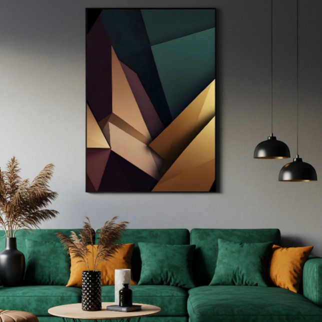 Tiefe abstrakte Geometrie Poster (Von Creator hochgeladen)