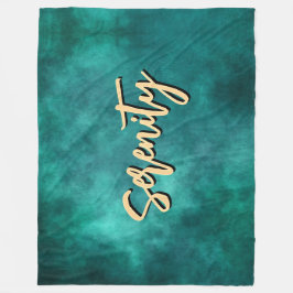 Tiefe Aquamarine Gelassenheit Fleecedecke