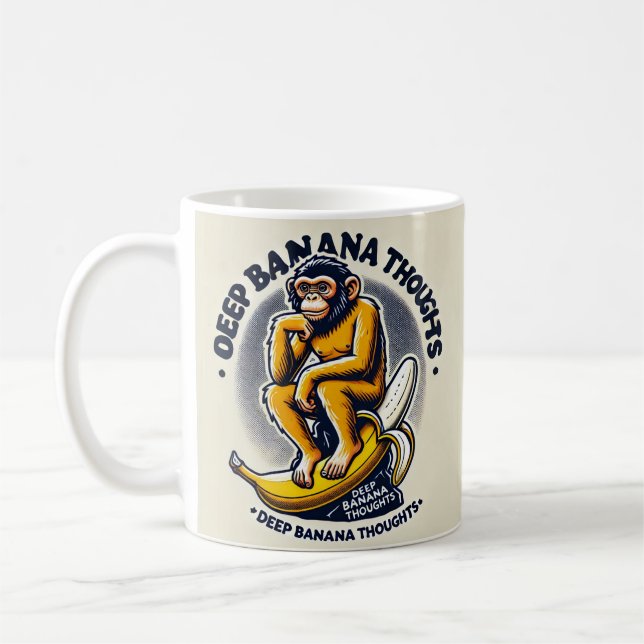 tiefe Bananengedanken Kaffeetasse (Links)