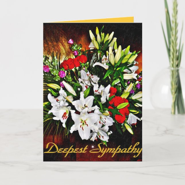 Tiefe Beileid_Card Karte (Vorderseite)