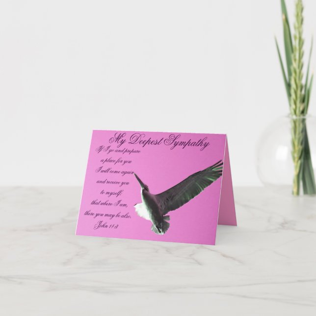 Tiefe Beileid_ Karte (Vorderseite)