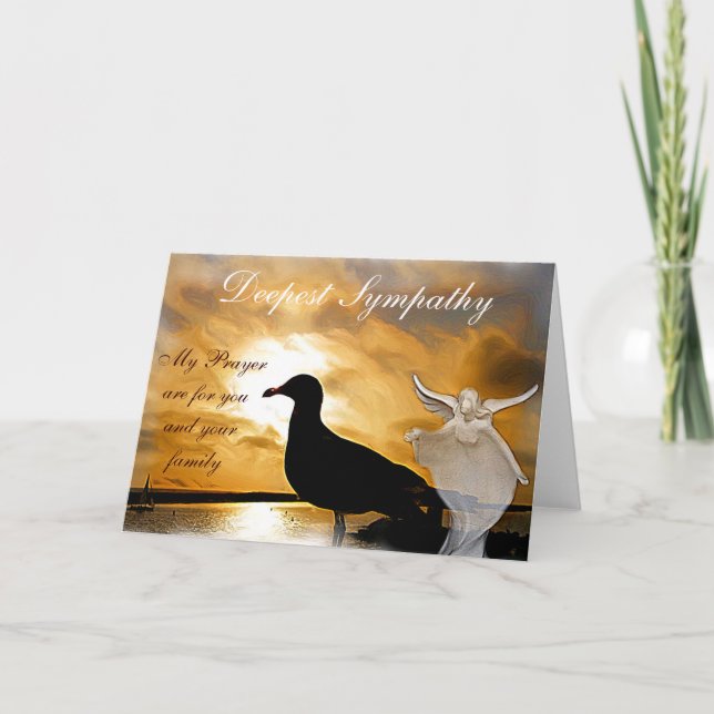 Tiefe Beileid_ Karte (Vorderseite)