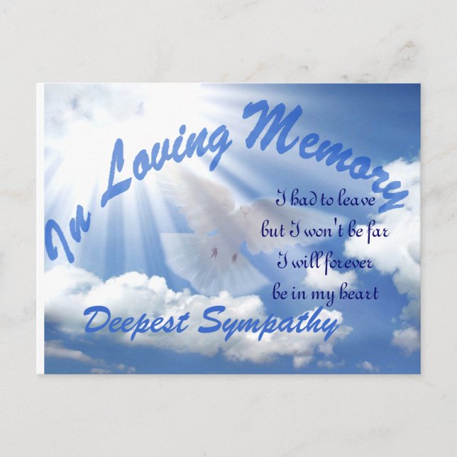 Tiefe Beileid_ Postkarte (Vorderseite)