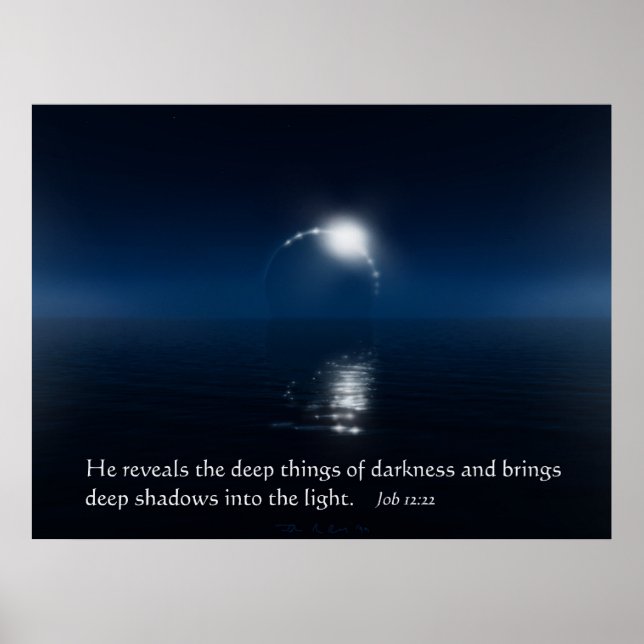 Tiefe Dinge im Dunkeln Poster (Vorne)