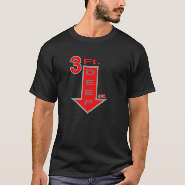 Tiefe drei-Fußunterhaltung T-Shirt (Vorderseite)