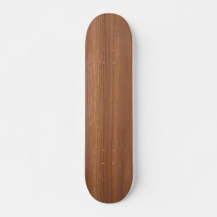 Tiefe dunkelbraune Holzkorn-Textur-Muster Skateboard