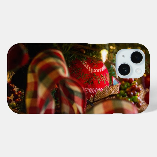 Tiefe eines iPhone-Case mit Weihnachtsbaum Case-Mate iPhone Hülle (Rückseite (Horizontal))