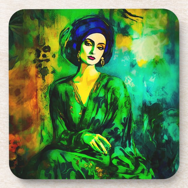 Tiefe Gedanken Getränkeuntersetzer (Vorderseite)