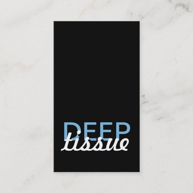 tiefe Gewebemassage-Lochkarte Treuekarte (Vorderseite)