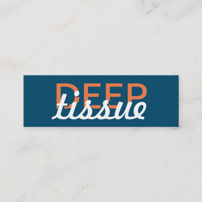 tiefe Gewebemassage-Lochkarte Treuekarte (Vorderseite)