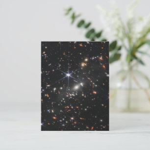 Tiefe Infrarotbild des Universums JWST Postkarte