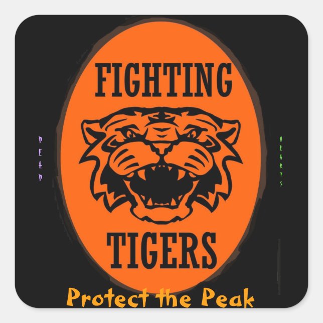 TIEFE KÖRPERSCHNITTE QUADRATISCHER AUFKLEBER (Vorderseite)