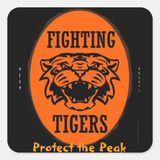 TIEFE KÖRPERSCHNITTE QUADRATISCHER AUFKLEBER