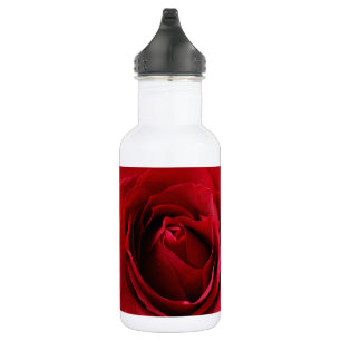 tiefe rote Rose Trinkflasche